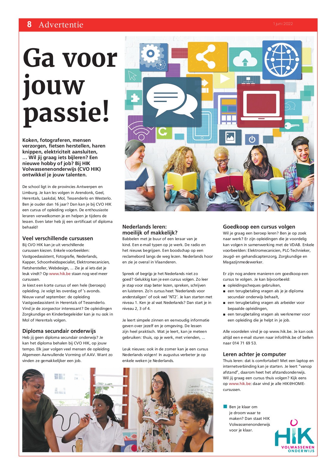 advertentie in Wablieft