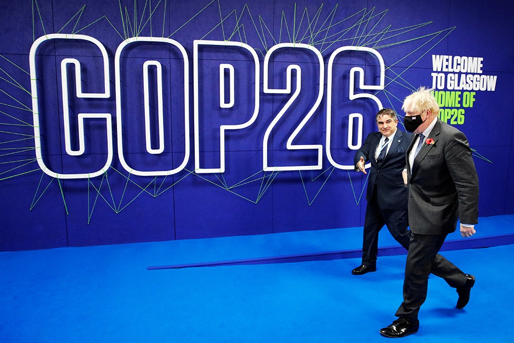 Boris Johnson op klimaat-top