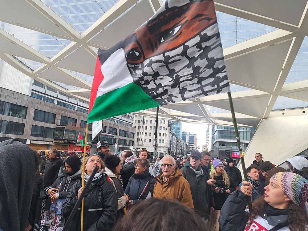betoging tegen oorlog in Gaza