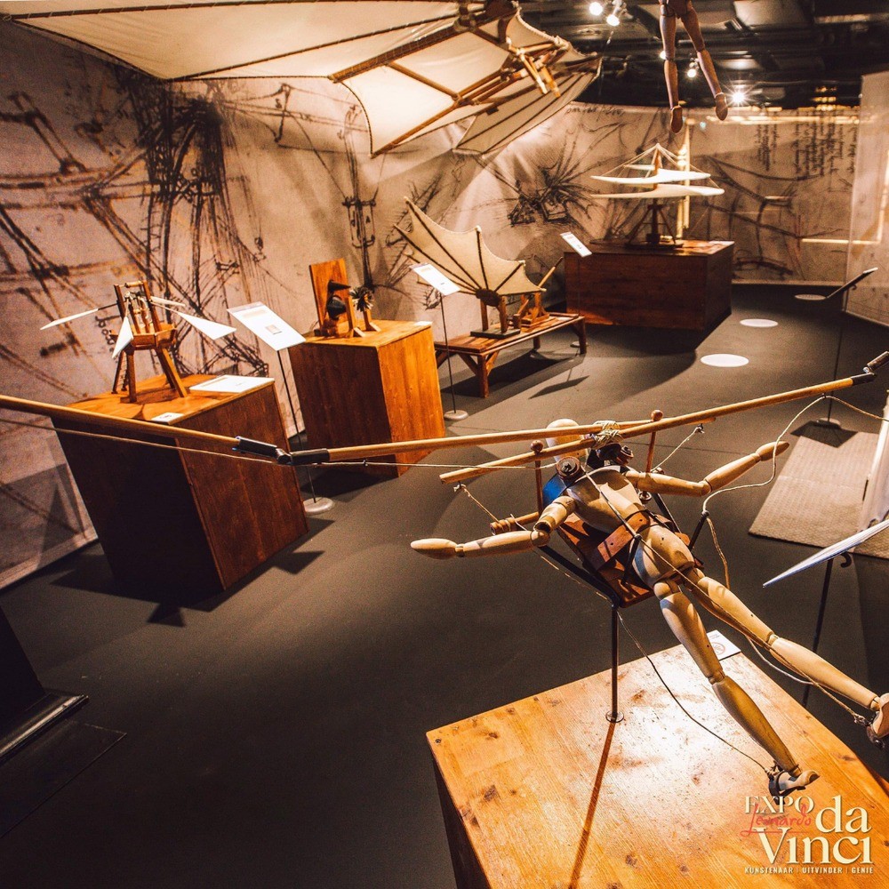 een expo van Da Vinci