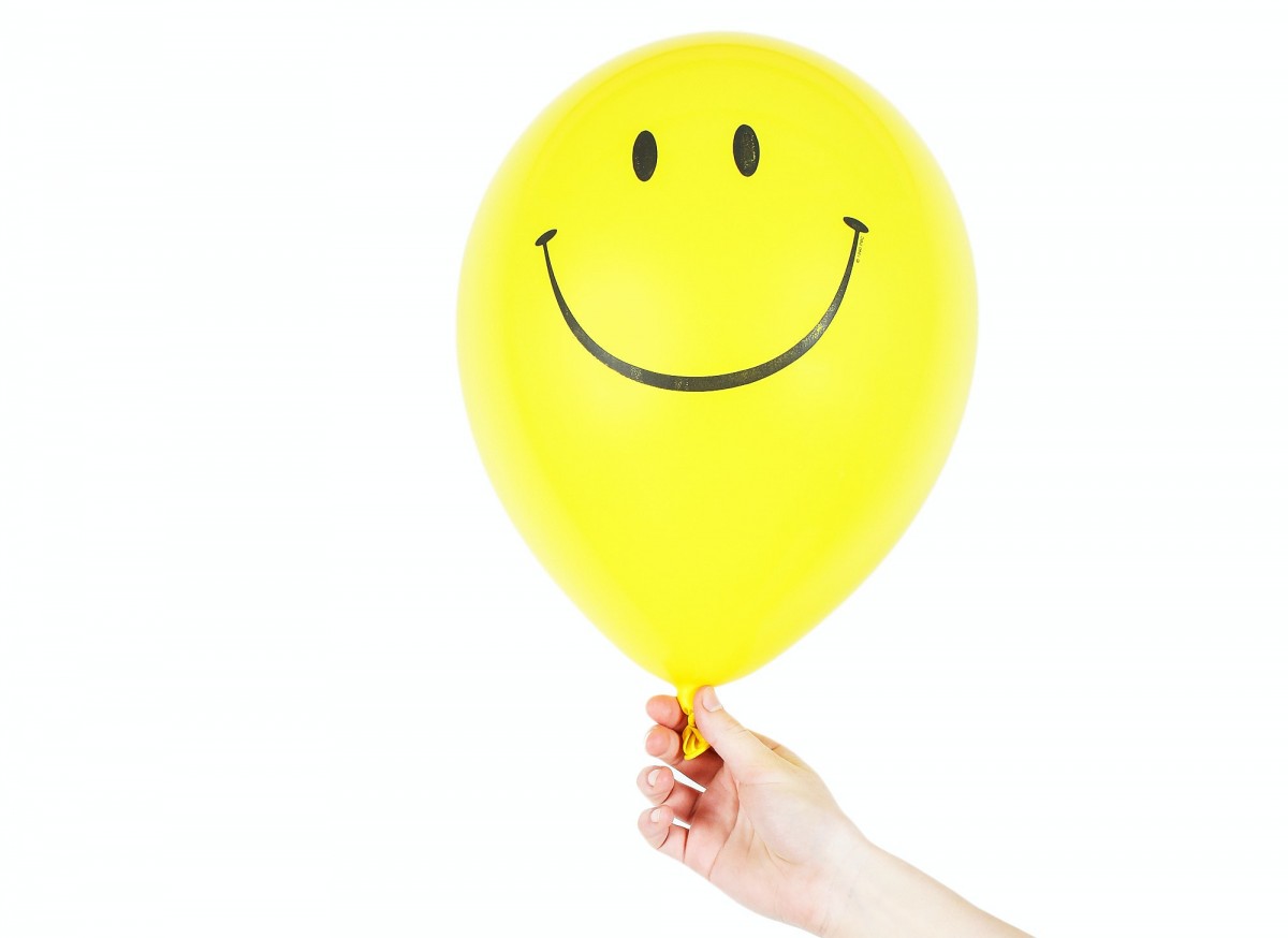 een blije ballon