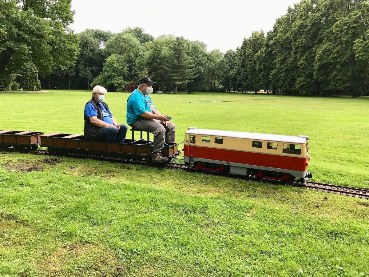 een treintje in Turnhout