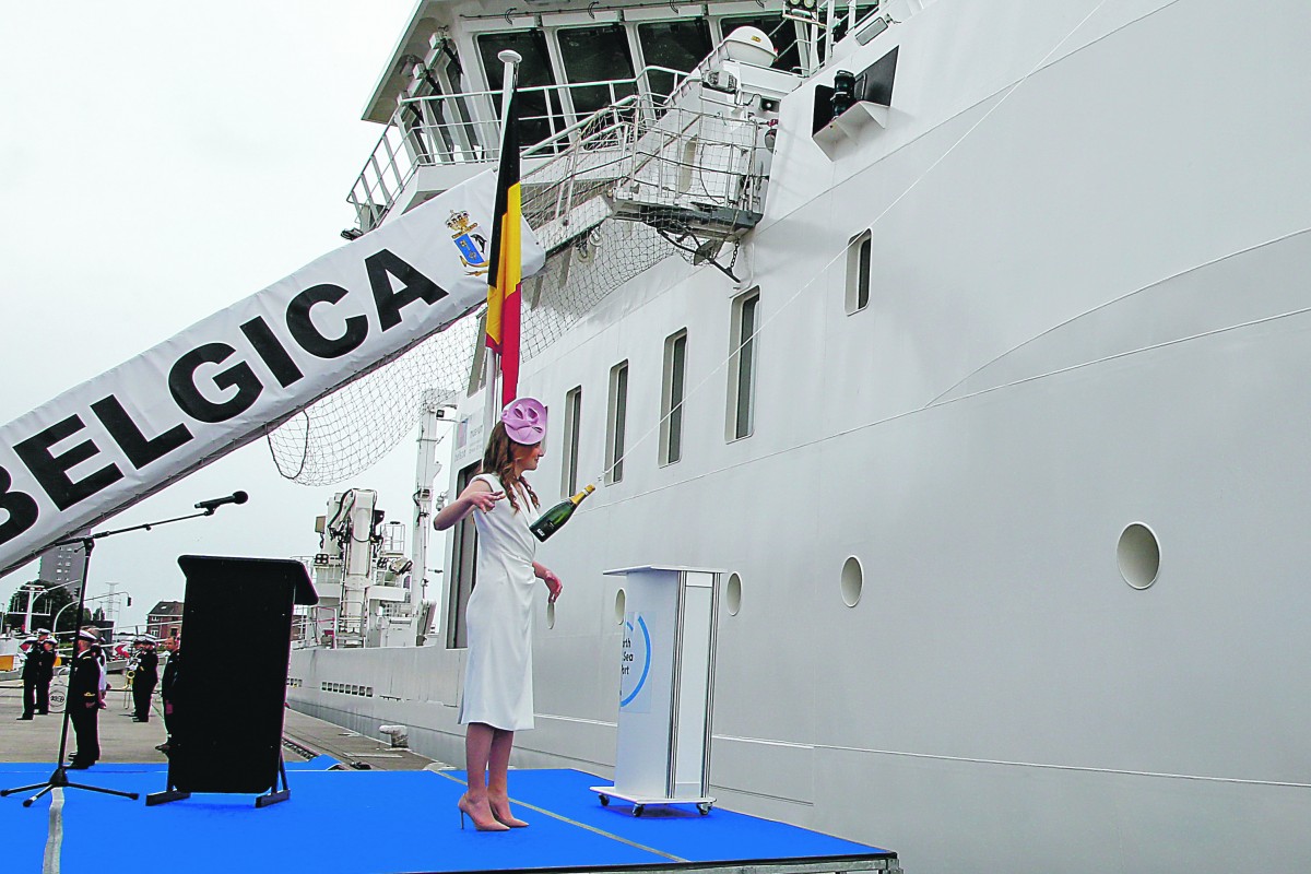 Prinses Elisabeth bij het schip Belgica