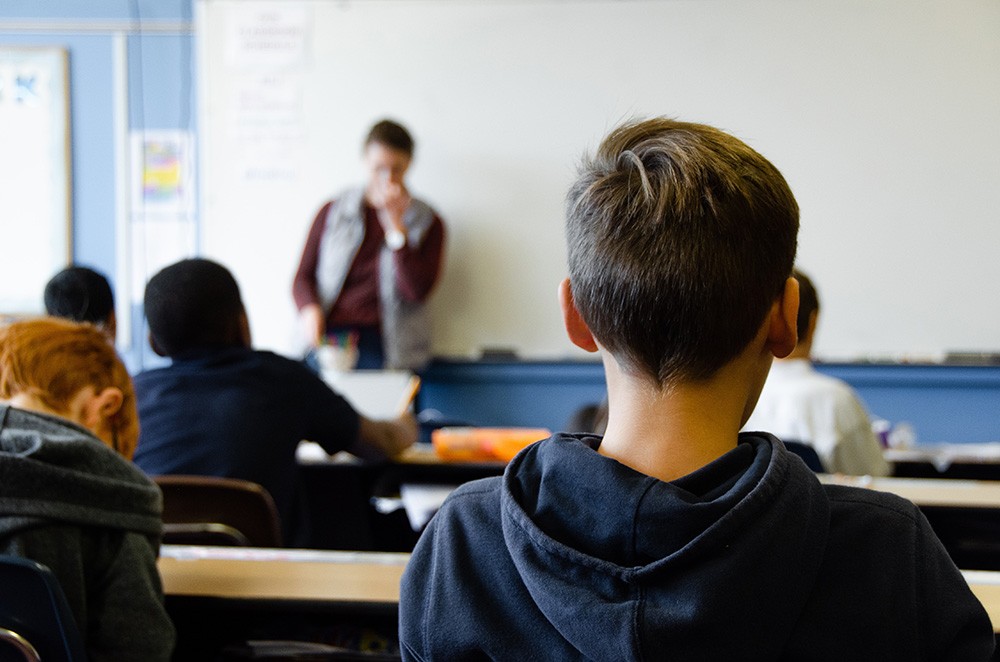 een leerkracht voor de klas