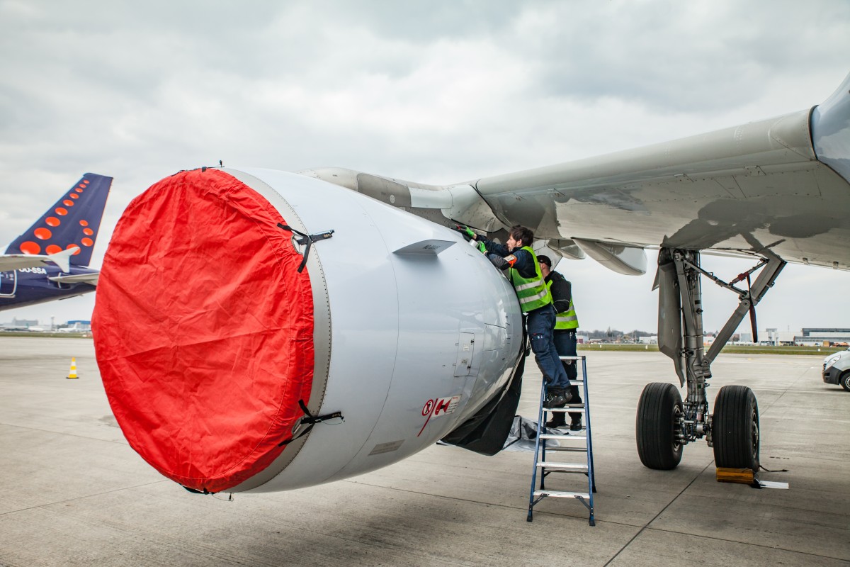 Vliegtuig van Brussels Airlines