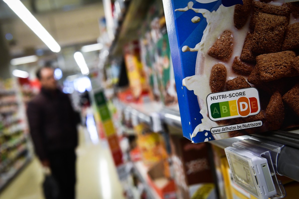 Nutriscore op verpakkingen
