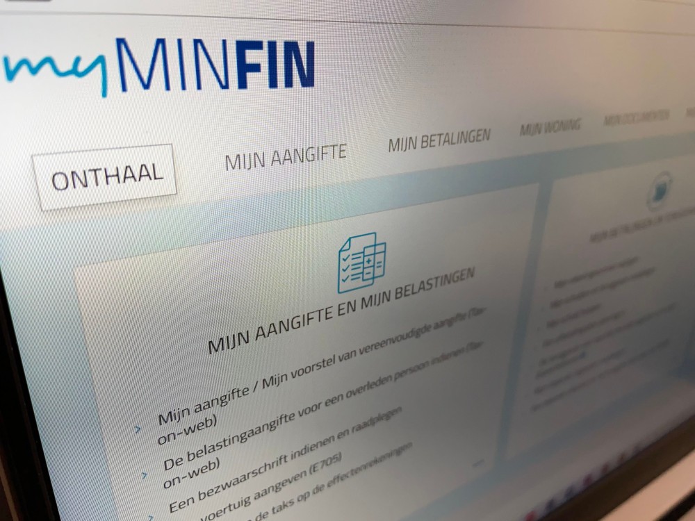 Belastingen invullen op het internet