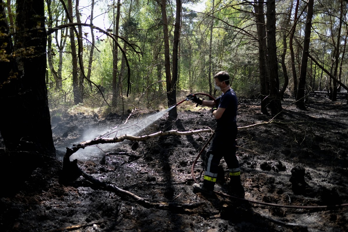 Brand op de heide