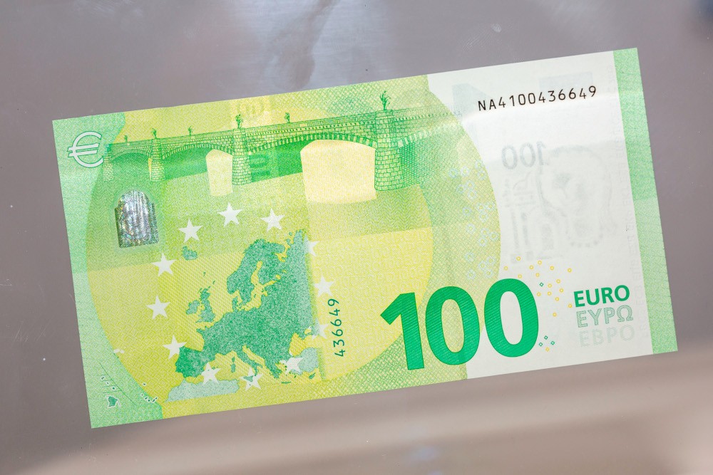 een briefje van 100 euro