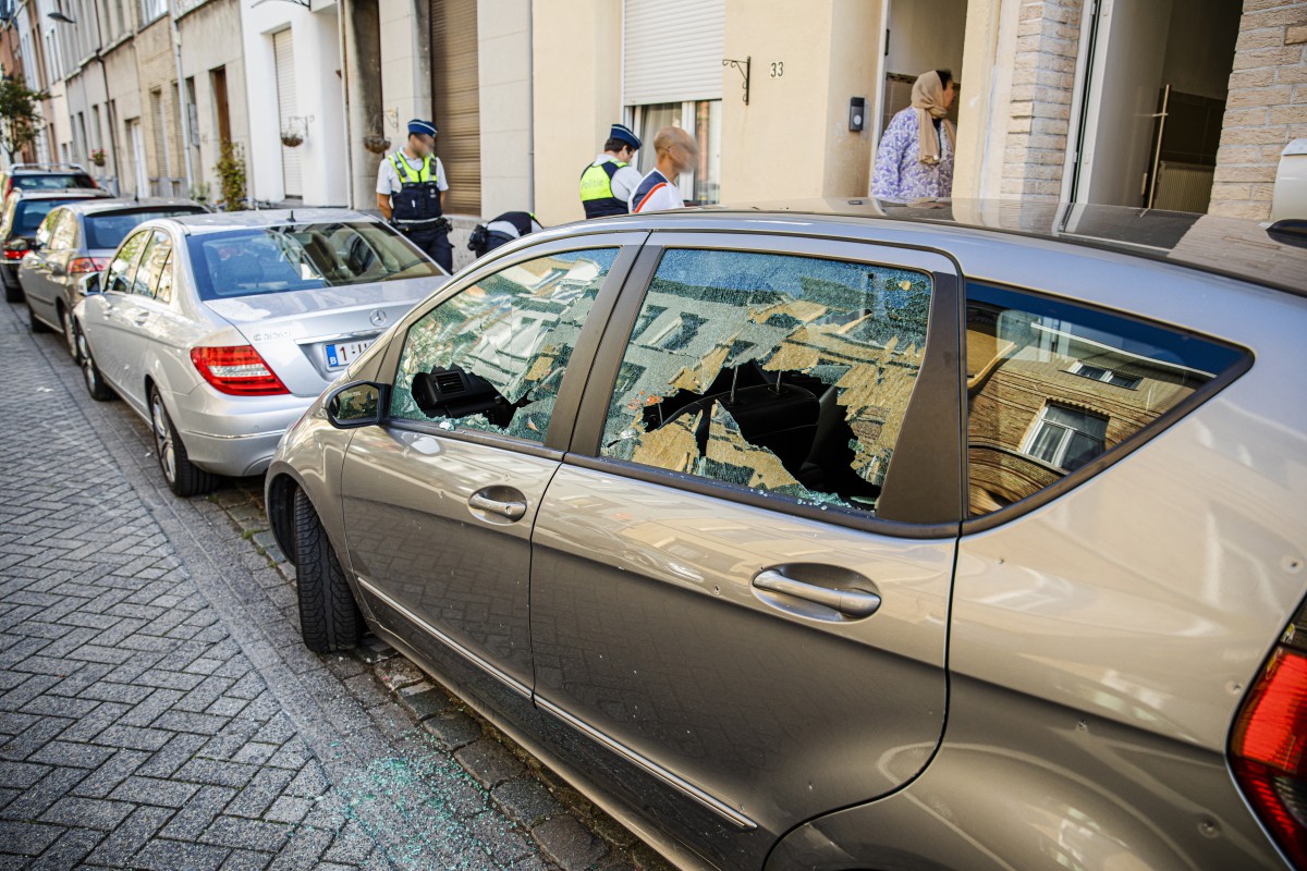 Beschadigde auto