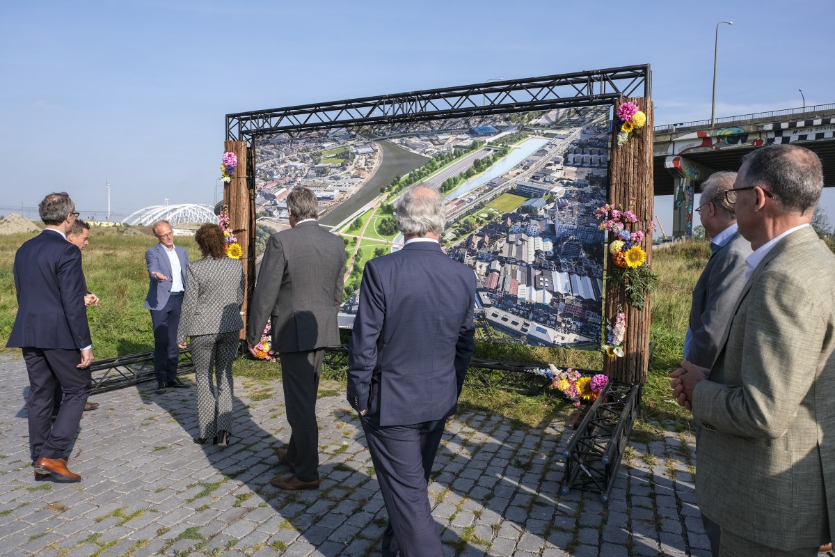 een kaart van Oosterweel