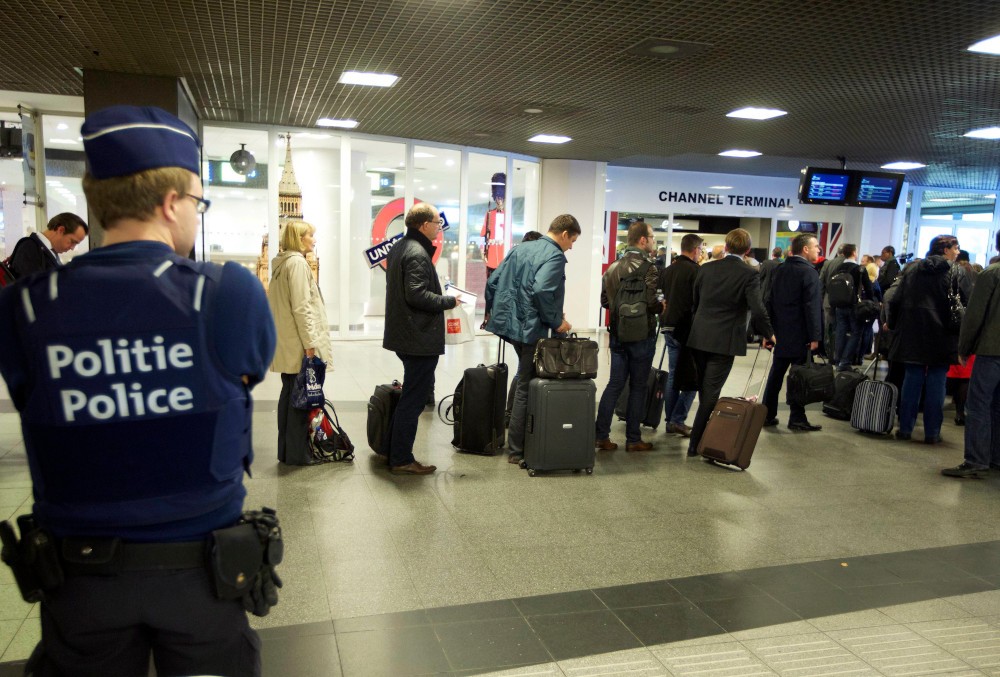 Politie in het station