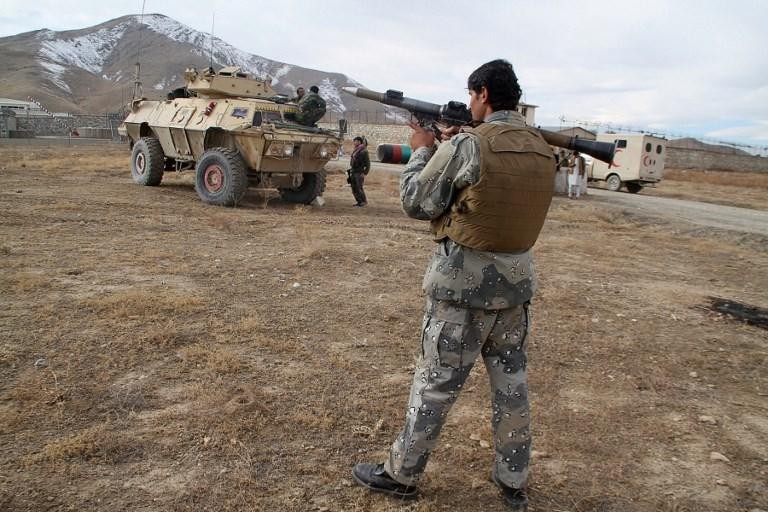 een soldaat in Afghanistan