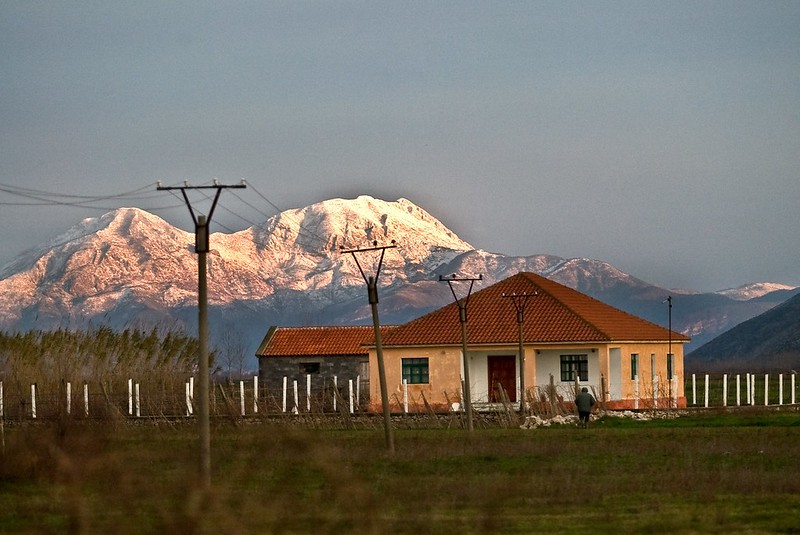 een huis in Albanië