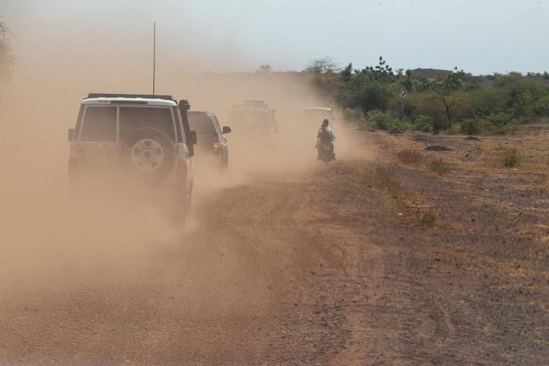 een auto in Burkina Faso