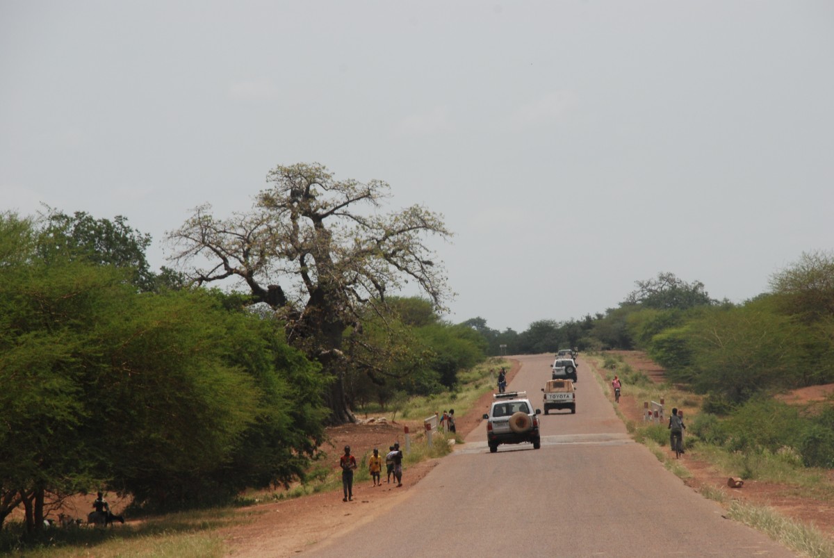 een weg in Burkina Faso