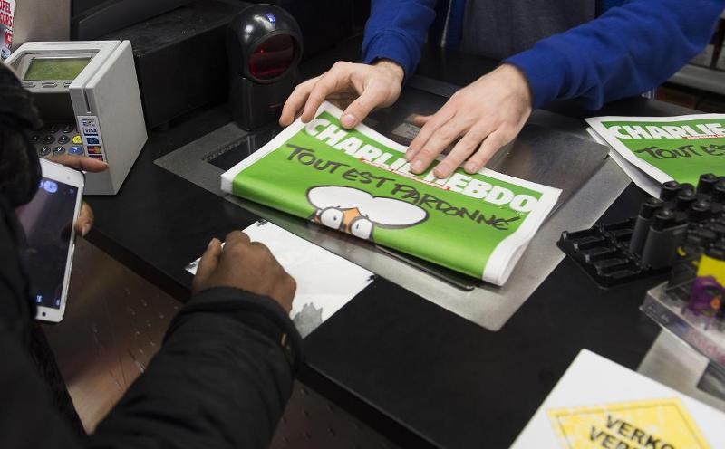 Charlie Hebdo op de toonbank