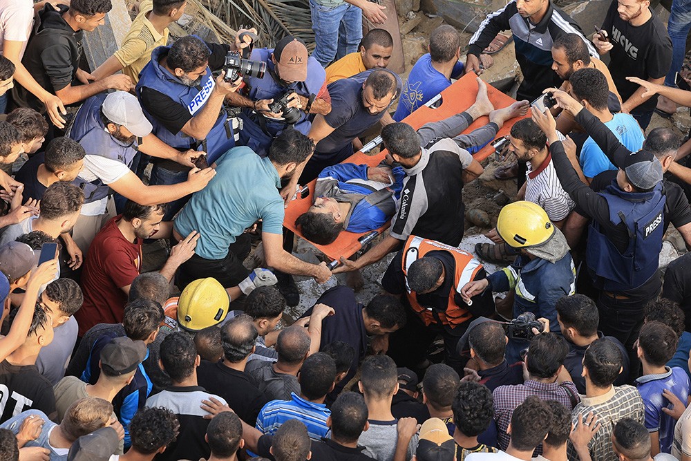 mensen in Gaza