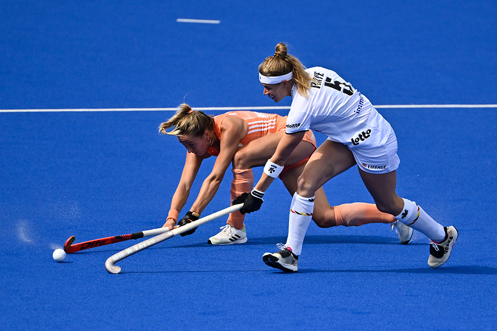 de Red Panthers spelen hockey