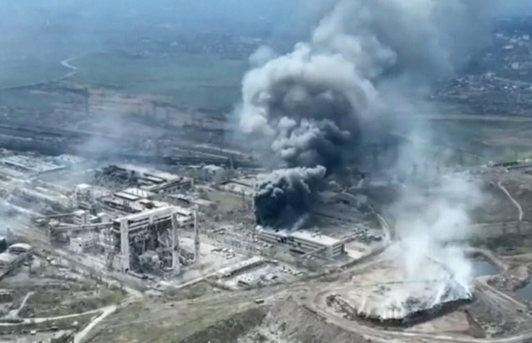 Marioepol in Oekraïne is verwoest
