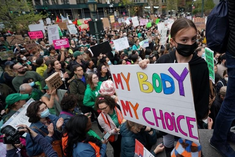 protest voor abortus