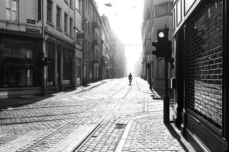 Lege straten in Antwerpen