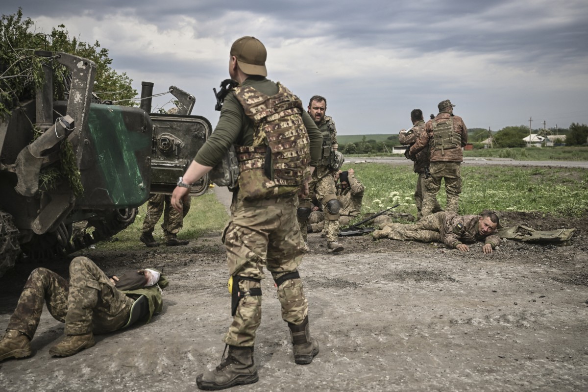gewonde soldaten van Oekraïne