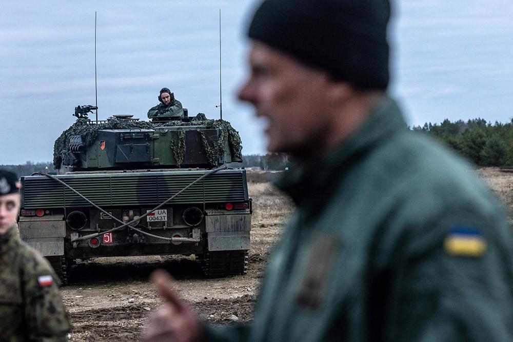 een Leopard-tank