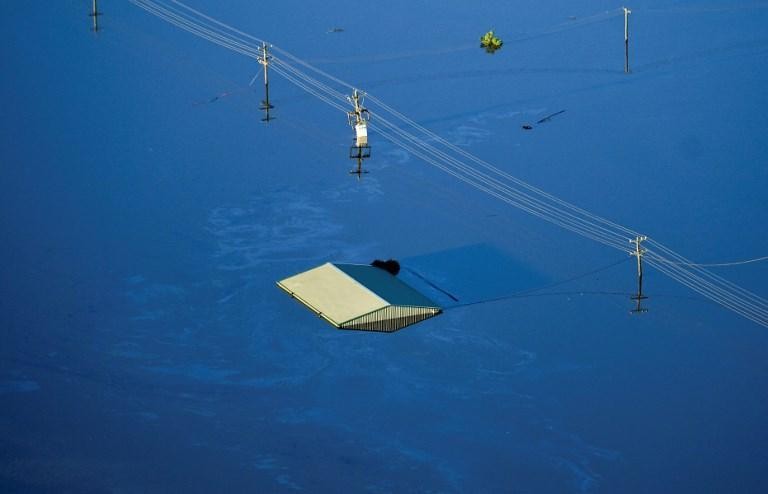 een huis onder water
