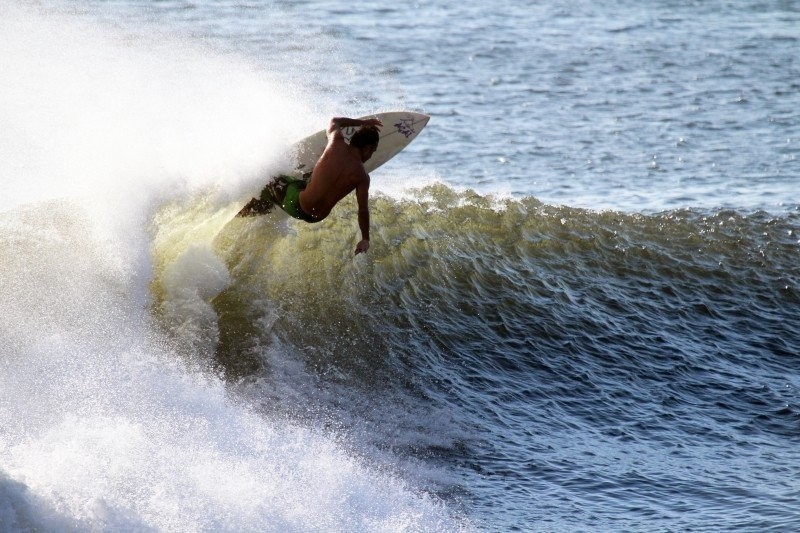surfer op zee