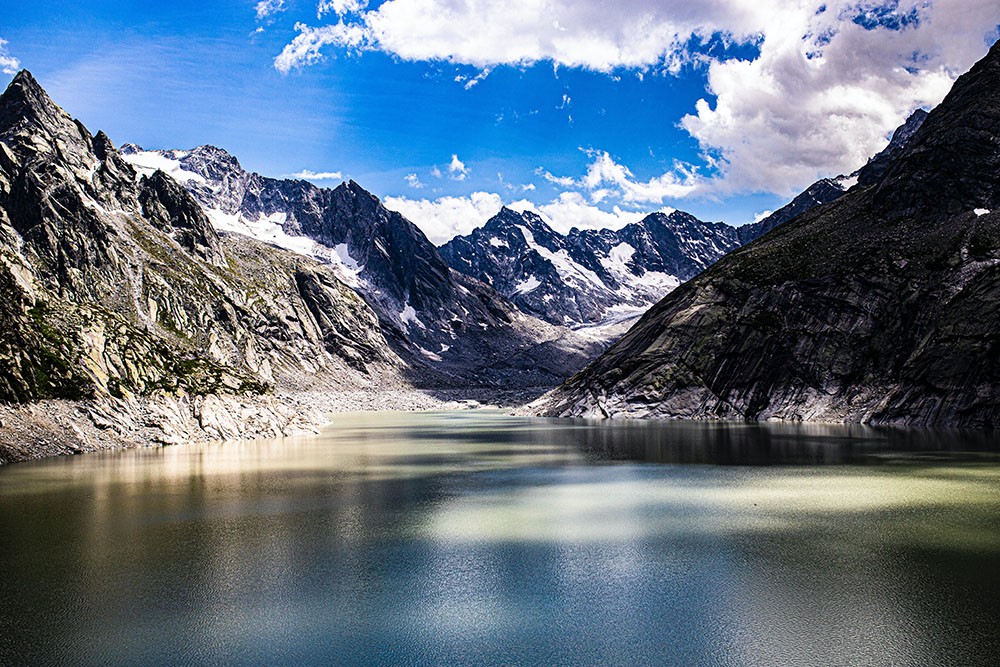 een gletsjer in Zwitserland 