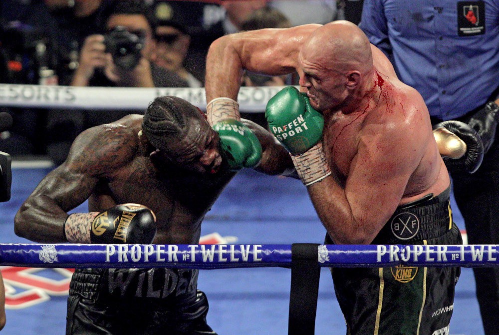 Wilder en Fury vechten