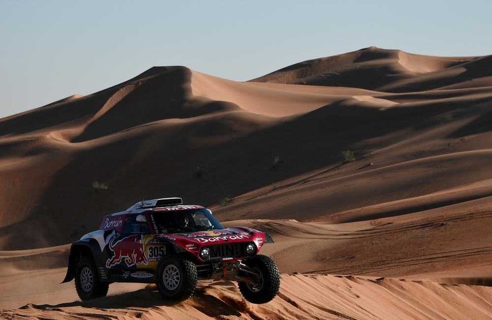 Sainz in de rally van Dakar