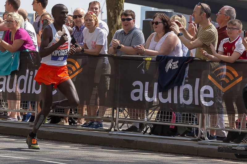 Eliud Kipchoge liep in Londen in 2018