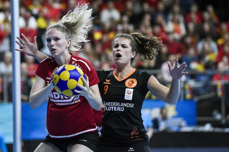 korfbal van België tegen Nederland