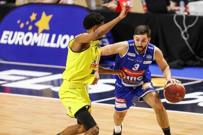 Mechelen tegen Oostende in het basketbal