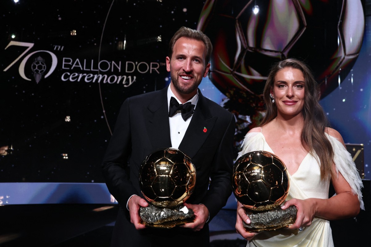 Harry Kane en Alexia Putellas wonnen de Gouden Bal.  Foto AFP / Franck Fife