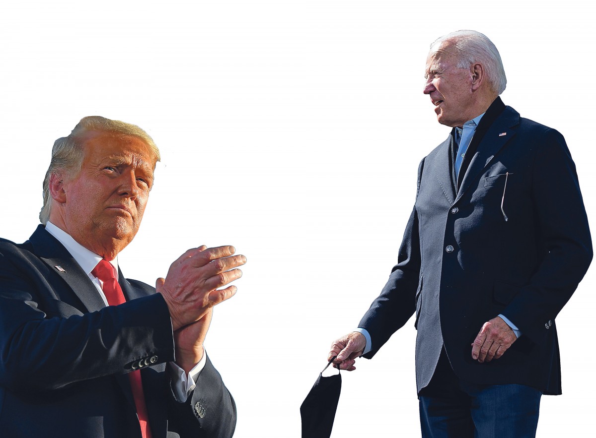 Donald Trump en Joe Biden