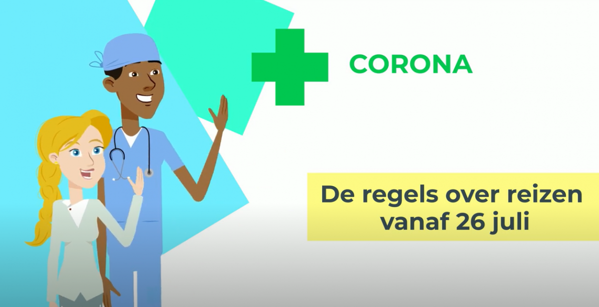 Corona-filmpje over reizen