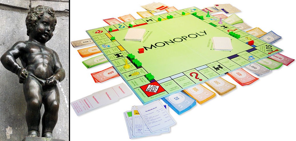 Manneken Pis en Monopoly