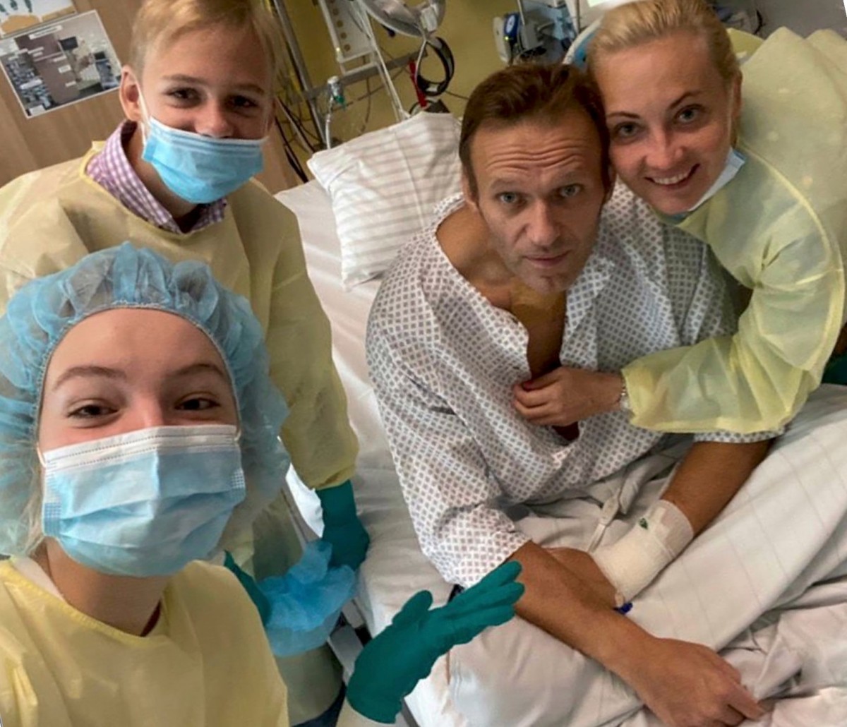 Navalny in het ziekenhuis