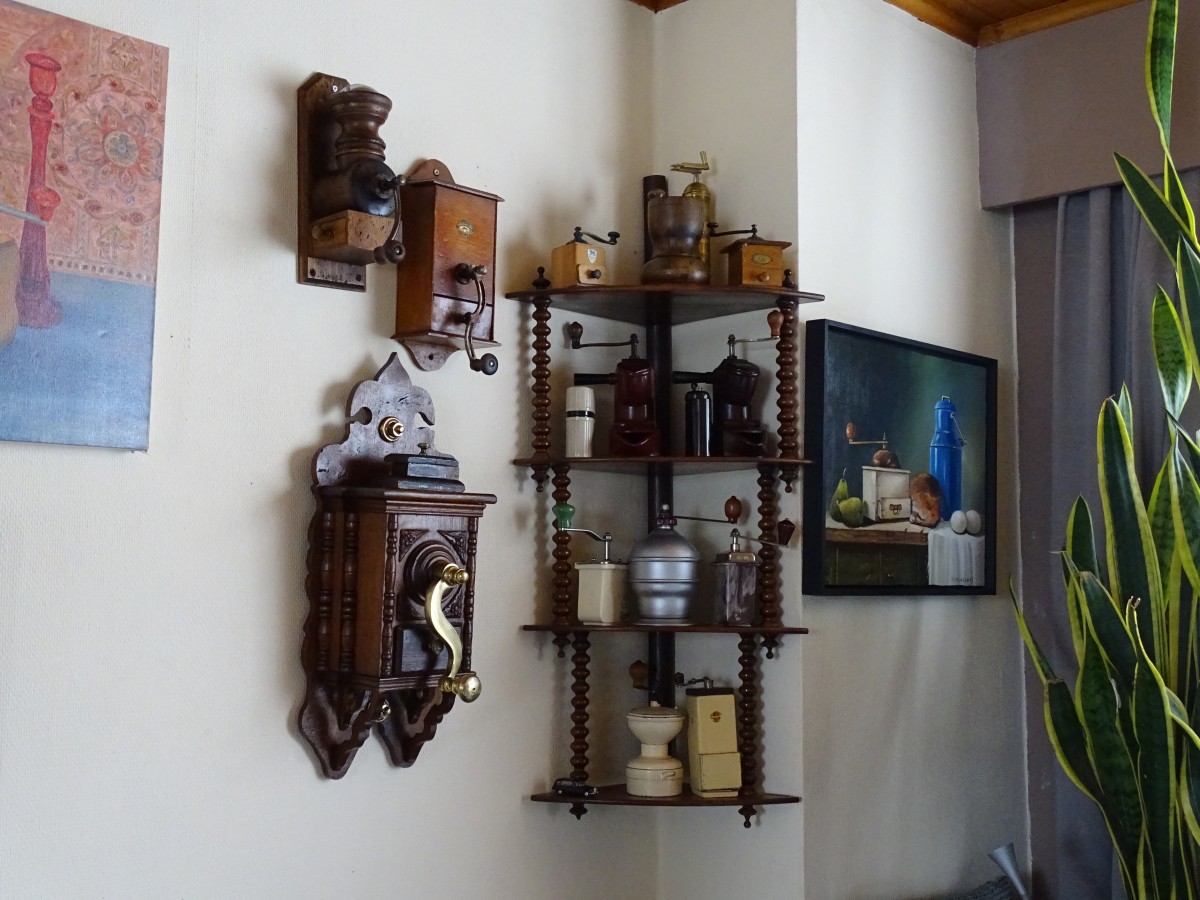 een hoek in het huis van Renato Vanhove