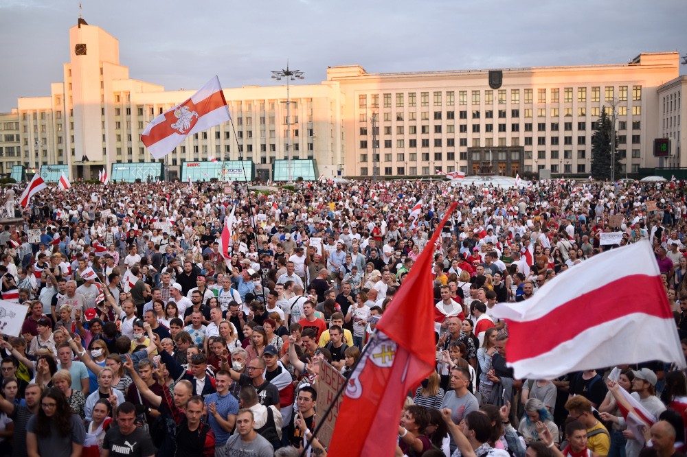 Protest in Wit-Rusland