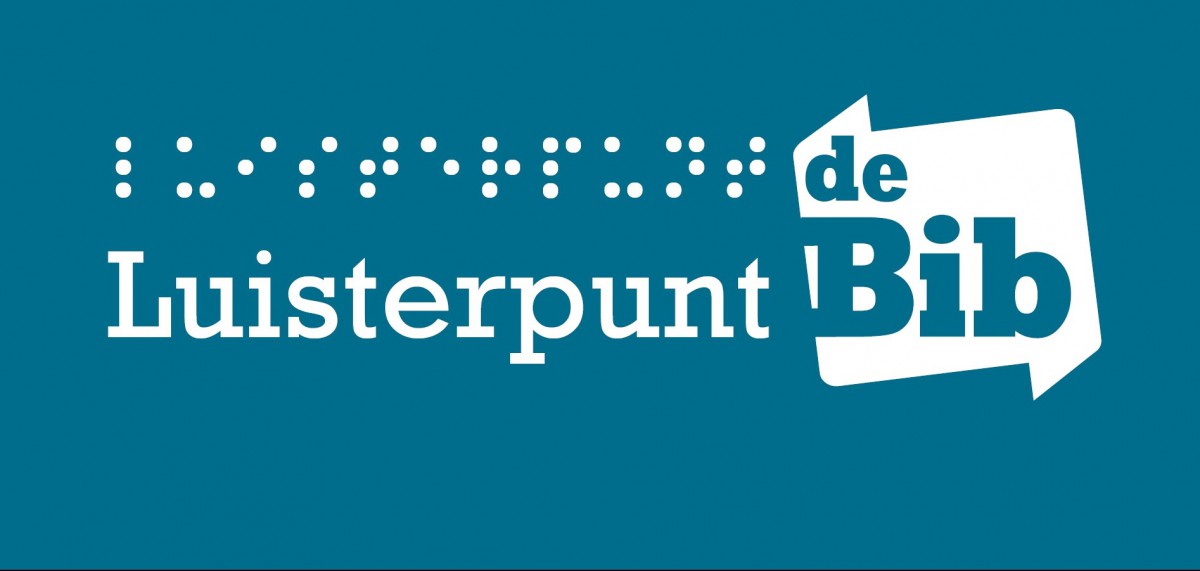 Logo van de luisterpunt-bib