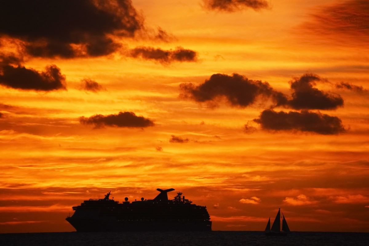 een schip in de Stille Oceaan